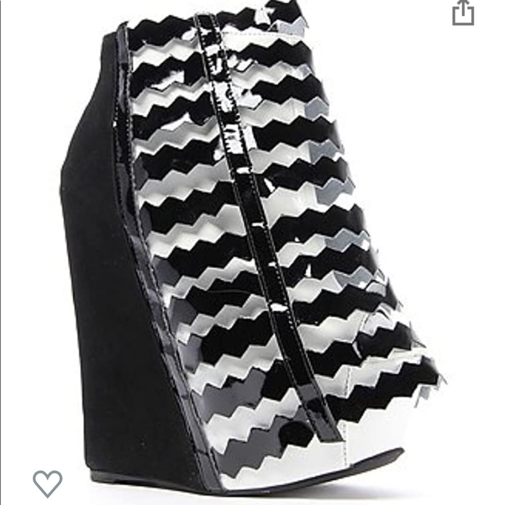 Jeffrey Campbell Nokea Platform Wedge Bootie 6.5